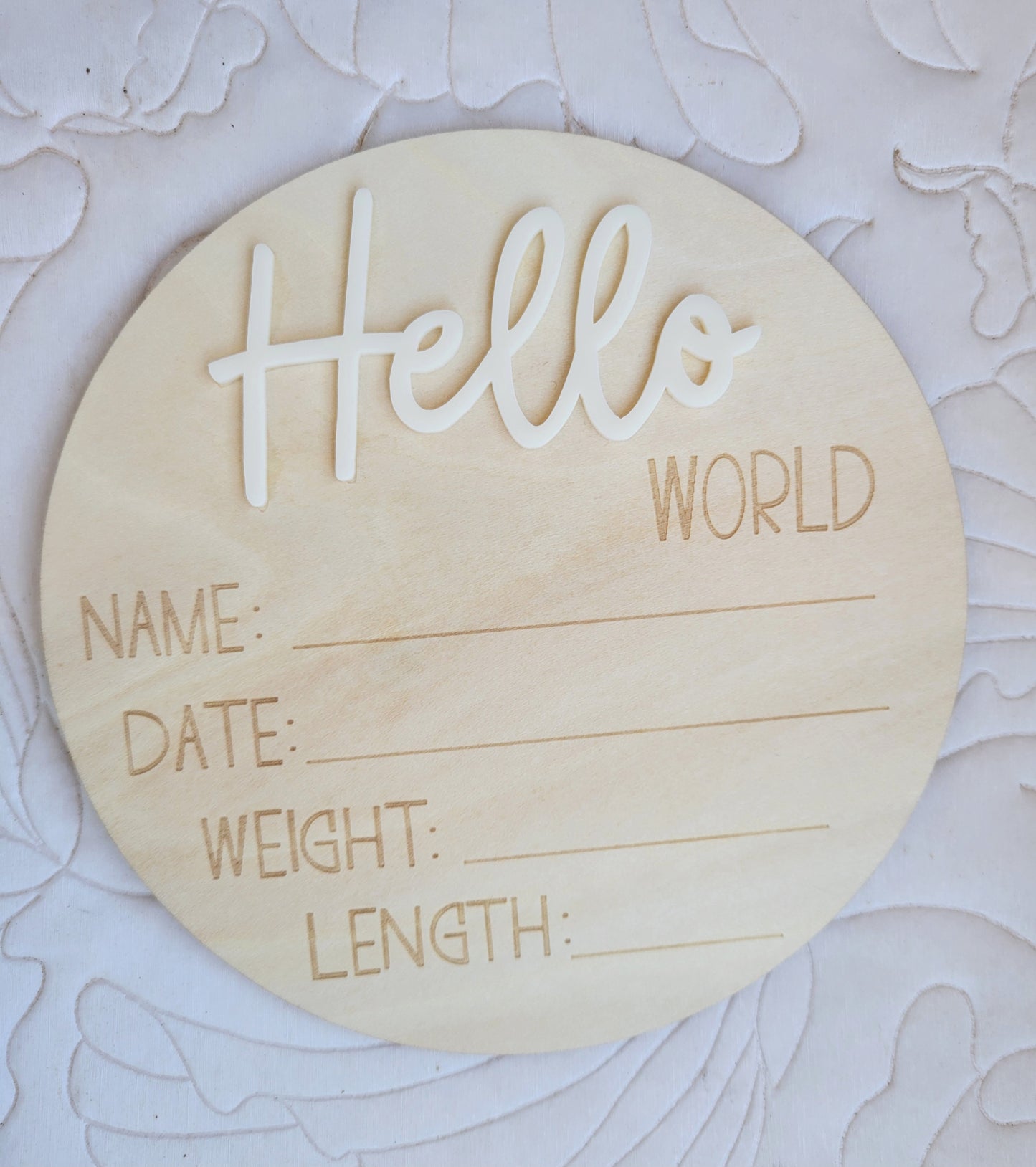 Hello World Colored Signs