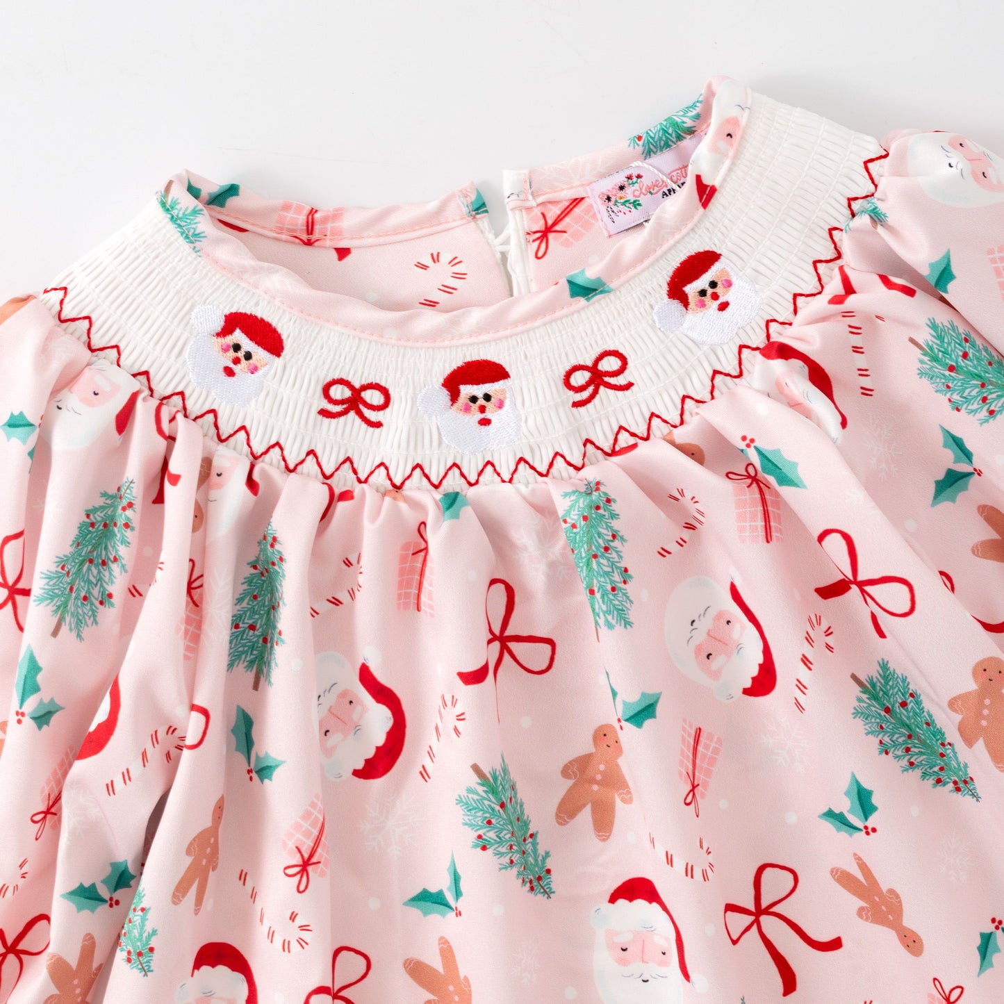 Santa Claus Smocked Dress