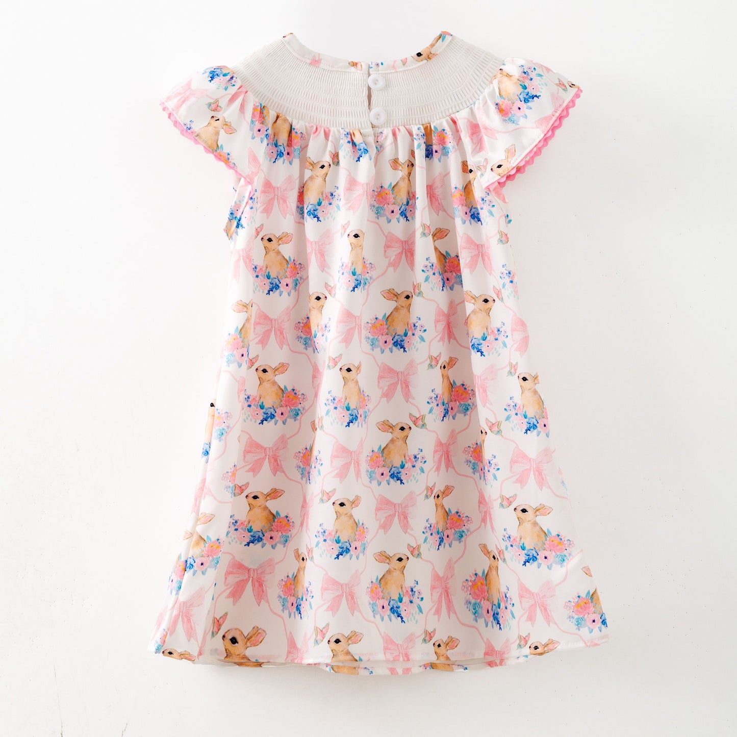 Bunny Bows Smocked Dress