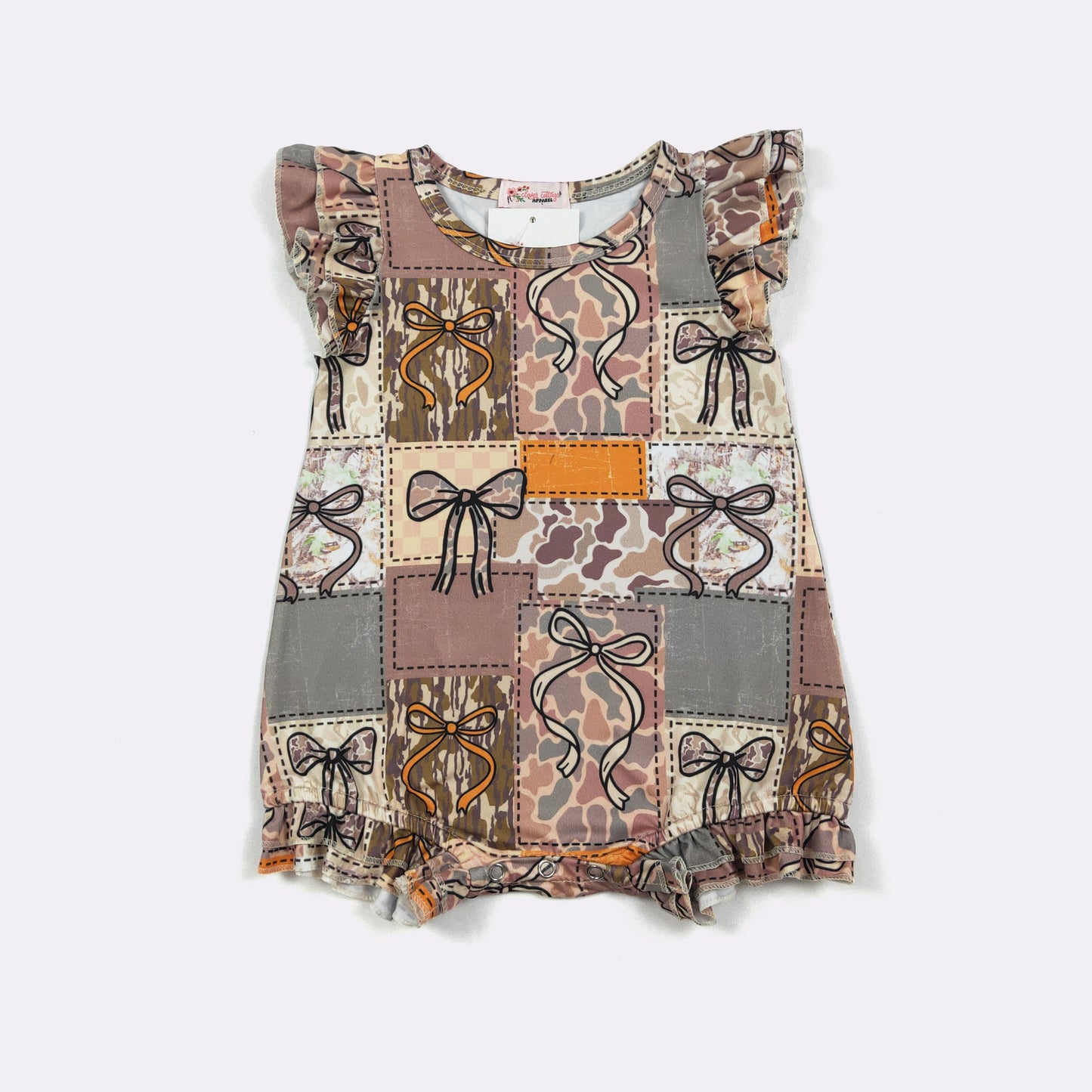 Camo Patchwork Romper