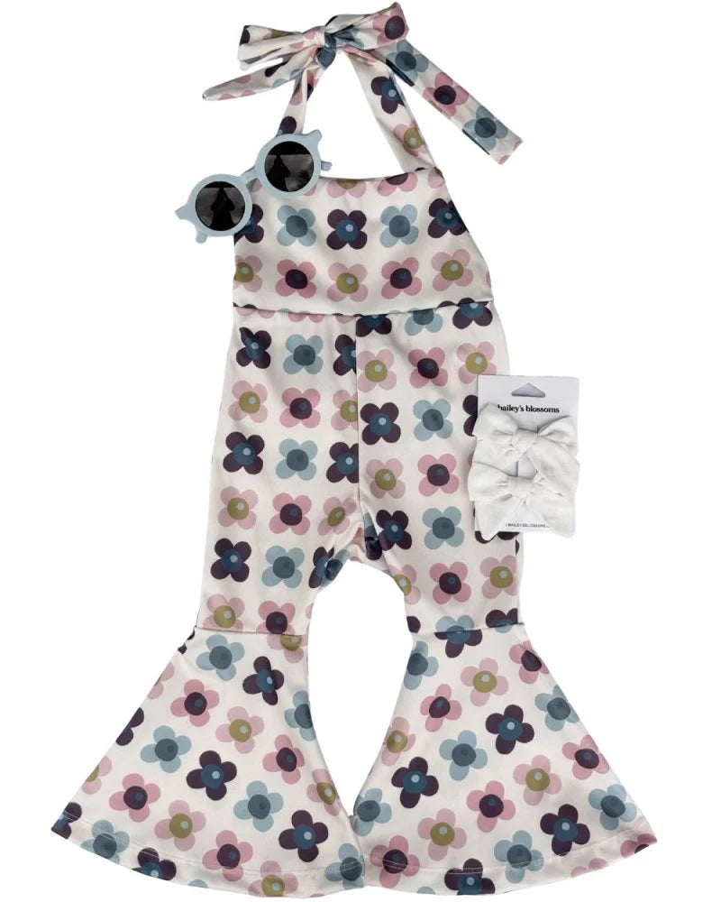 Petal Patch Bell Bottom Jumpsuit