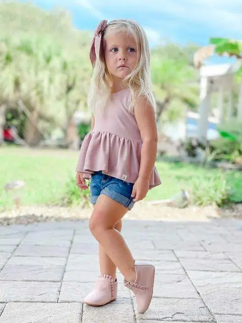 Mila Blush Premium Leather Moccasin