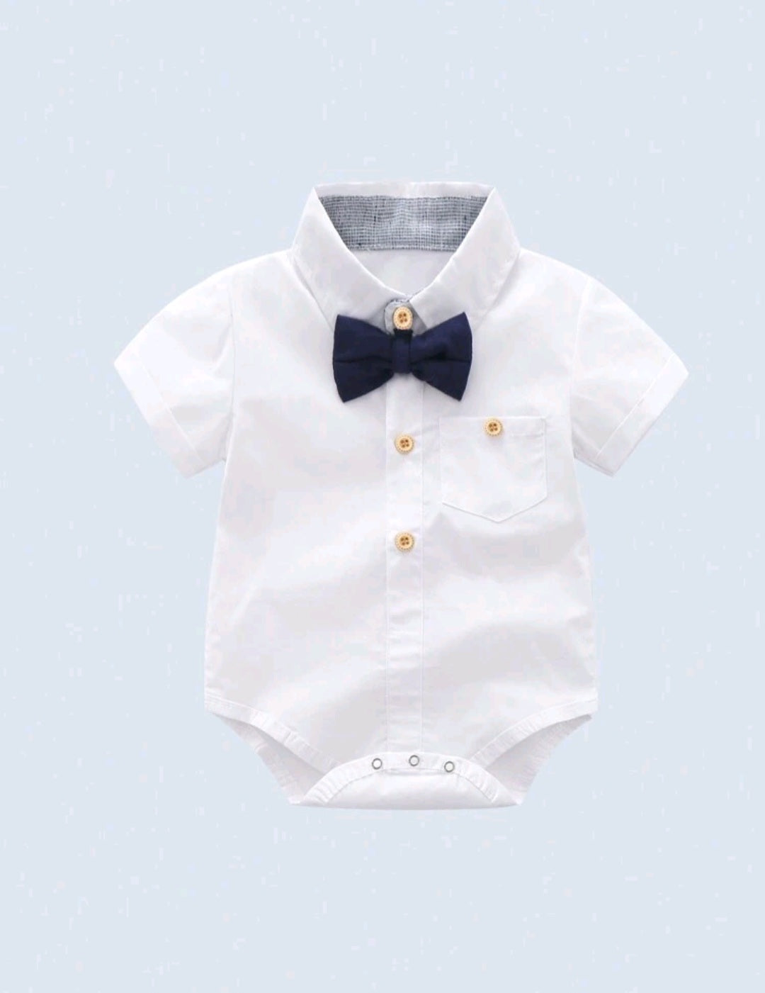Little Lad Bodysuit with Bow Tie