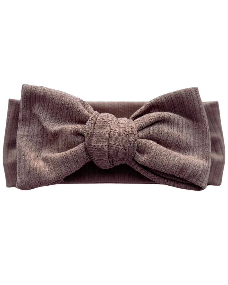 Skinny Knit Large Bow Headband
