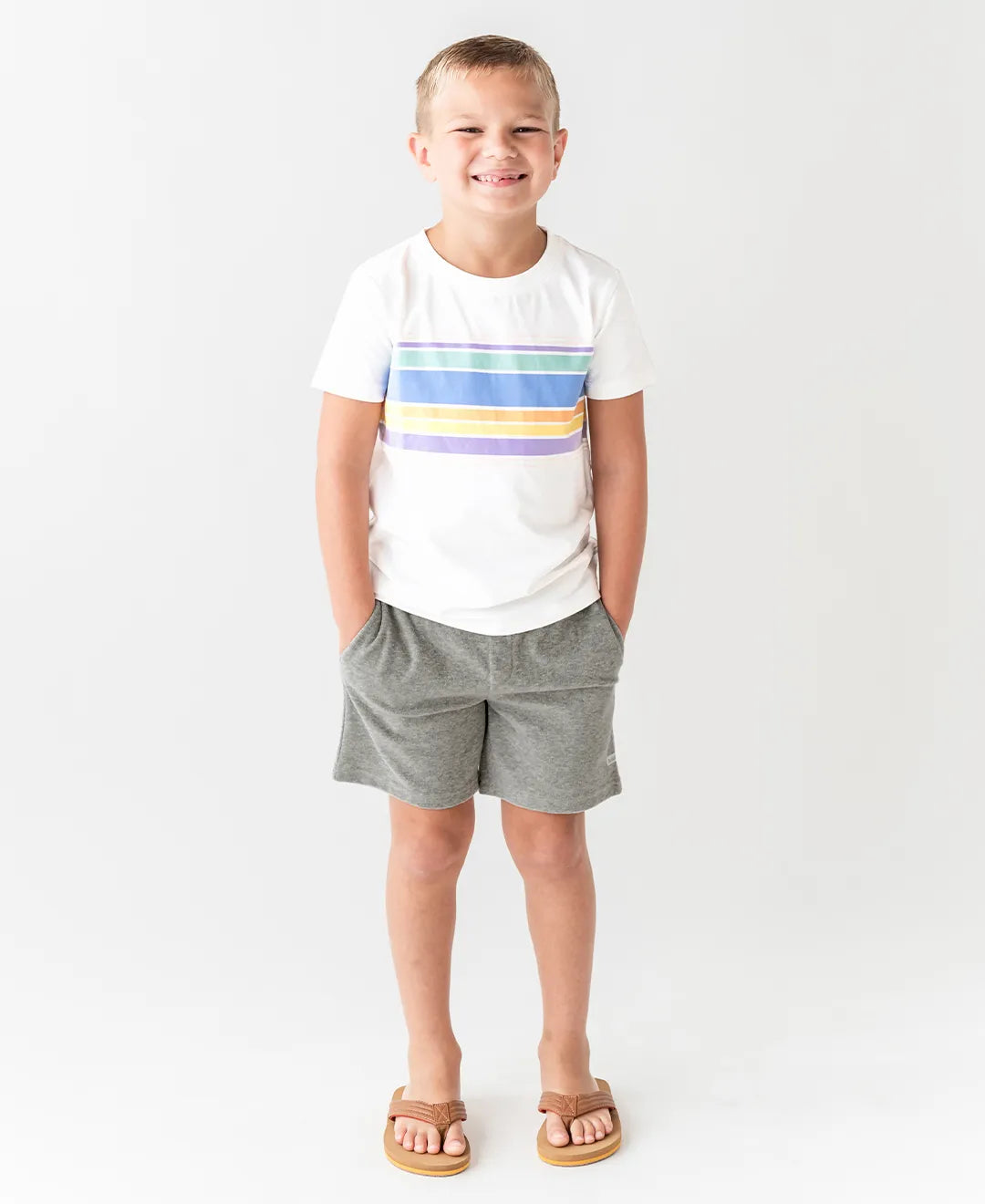 Rainbow Lane Stripe Short Sleeve Tee