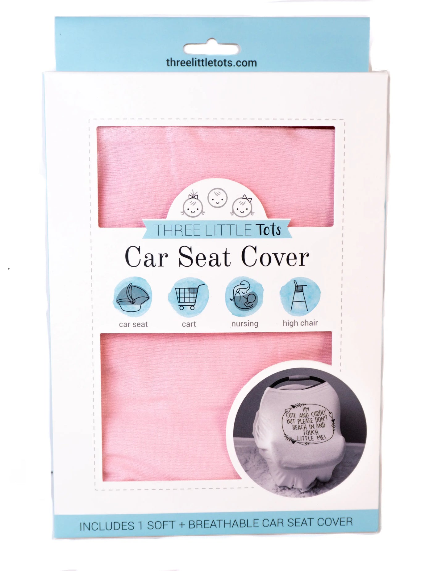 Pink Car Seat Cover - Don't Touch Me