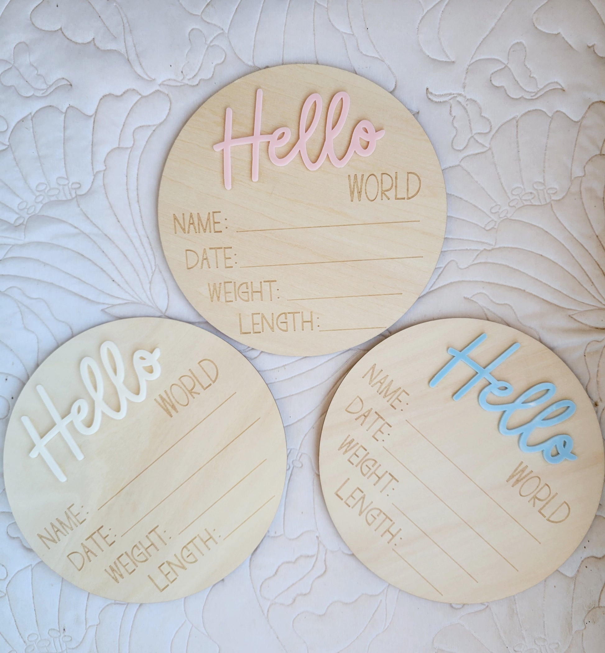Hello World Colored Signs – oh-honey-children's-boutique