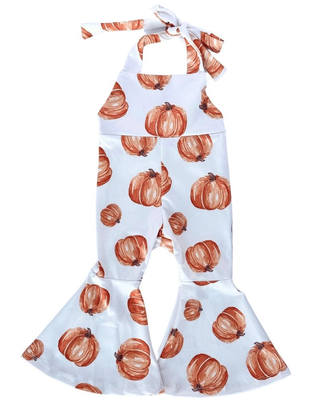 Pumpkin Patch Bell Bottom Jumpsuit