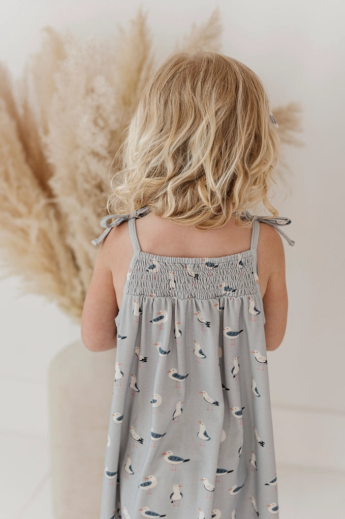 Seagulls Smocked Dress