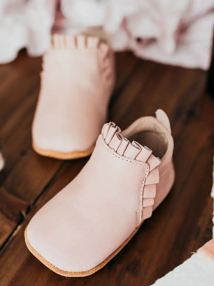 Mila Blush Premium Leather Moccasin