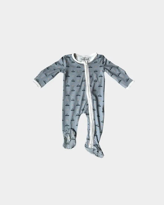 Retro Cars Footie Romper