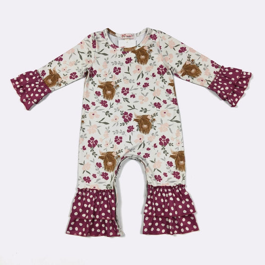 Plum Highland Romper