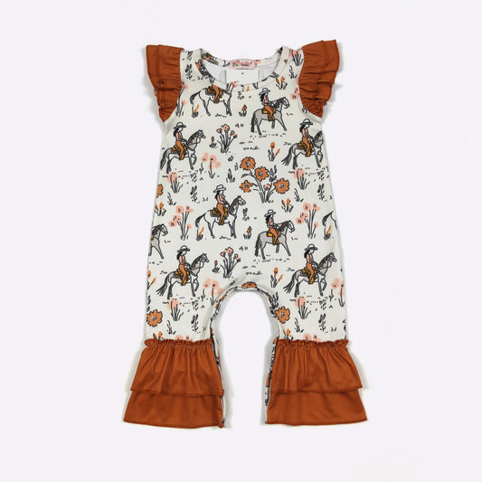 Tawny Cowgirl Romper