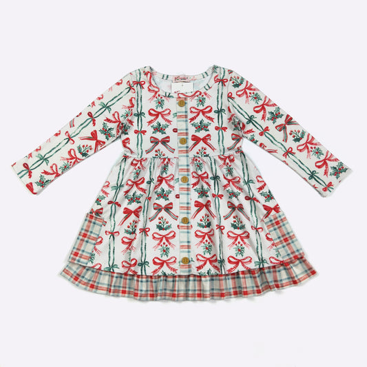 Berry Merry Bows Dress