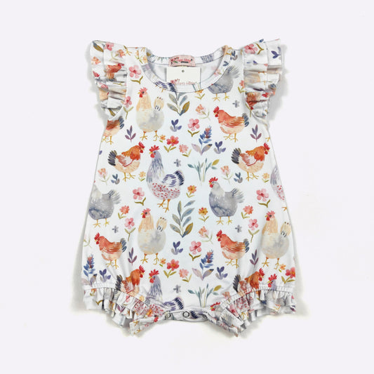 Watercolor Chick Romper