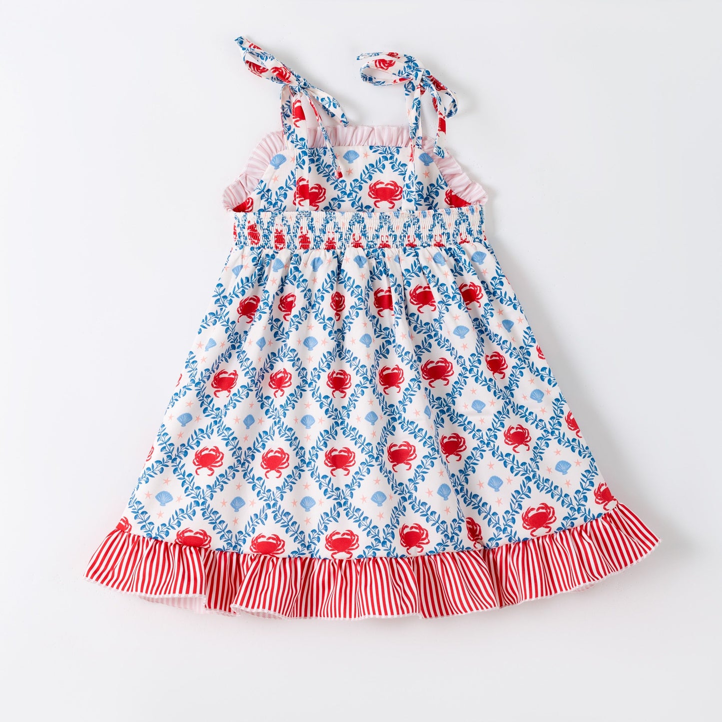 Crabbie Cutie Smocked Dress