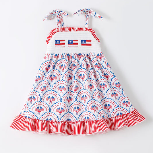 Star Spangled Smocked Dress