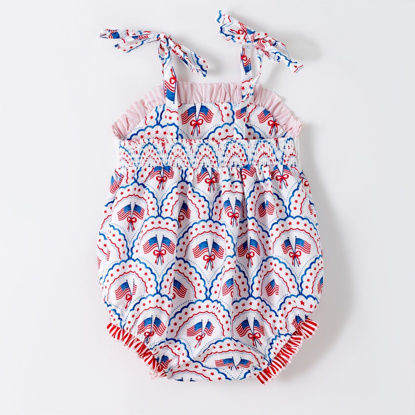Star Spangled Smocked Romper