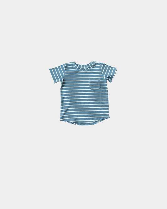 Pocket Tee in Storm Stripe