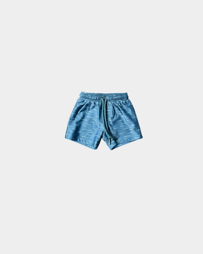 Boy's Swim Shorts in Waves