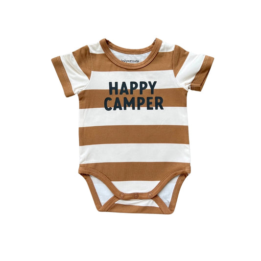 Happy Camper Baby Short Sleeve Bodysuit