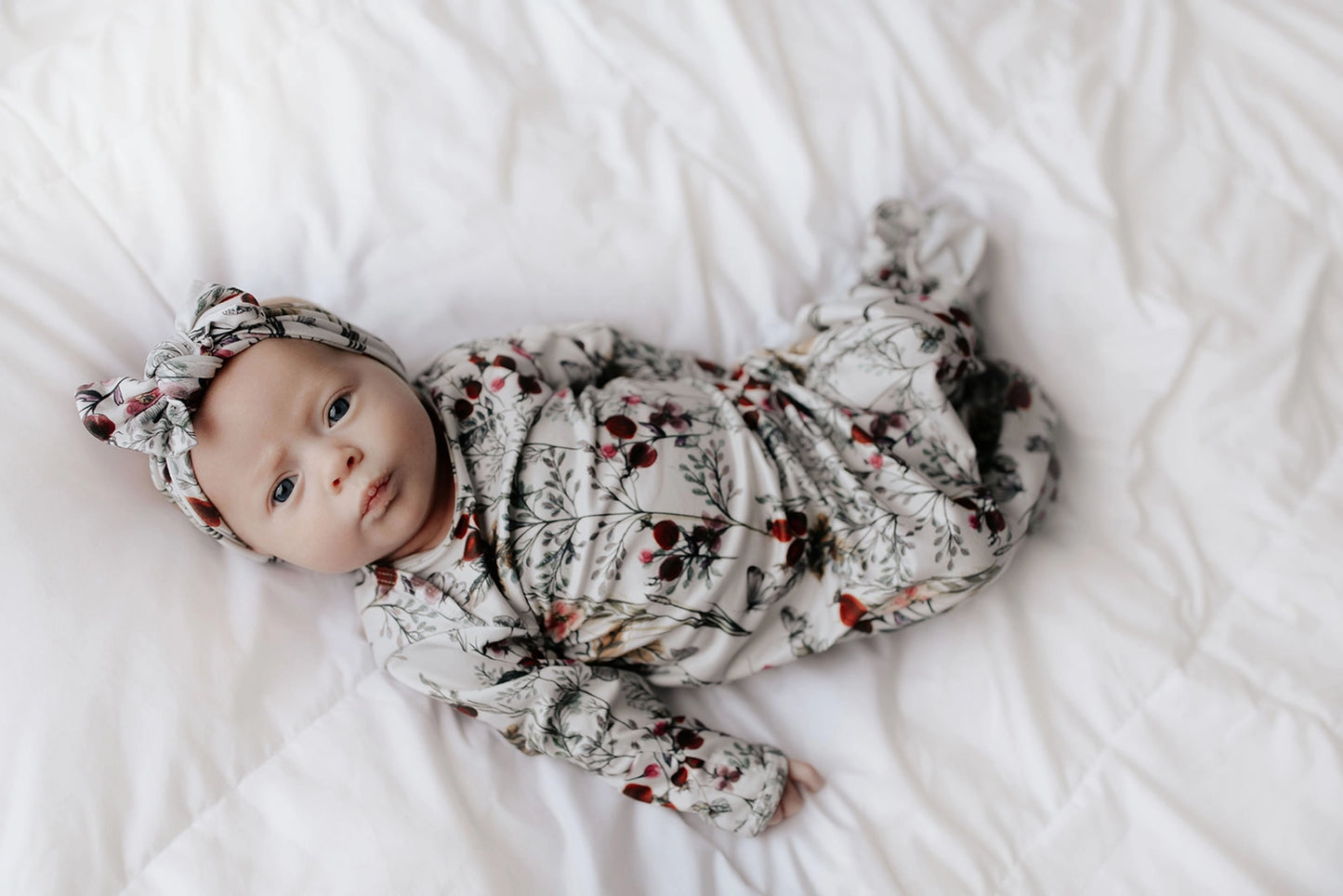 Floral Knotted Gown