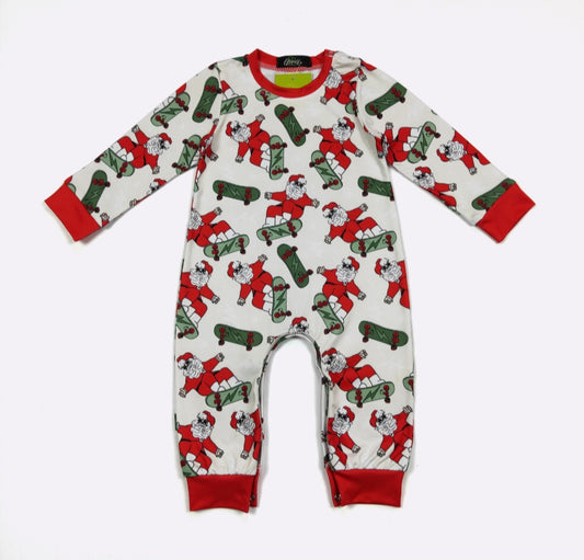 Skateboard Santa Romper