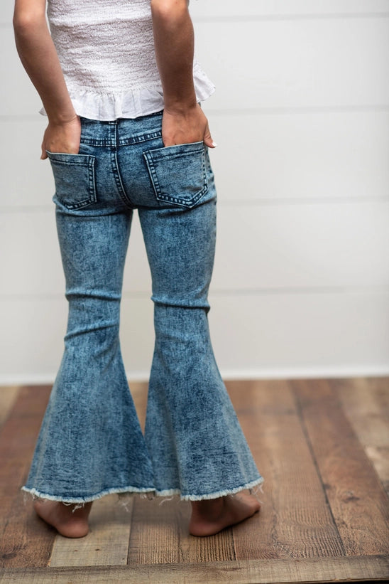 Faded Flare Denim Jeans