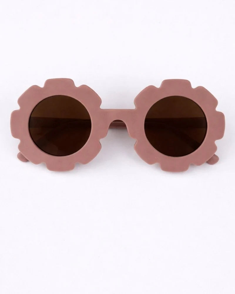 Dusty Mauve Daisy Petal Sunglasses