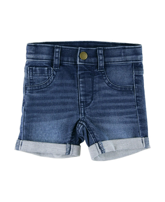 Medium Wash Denim Boys' Stretch Shorts