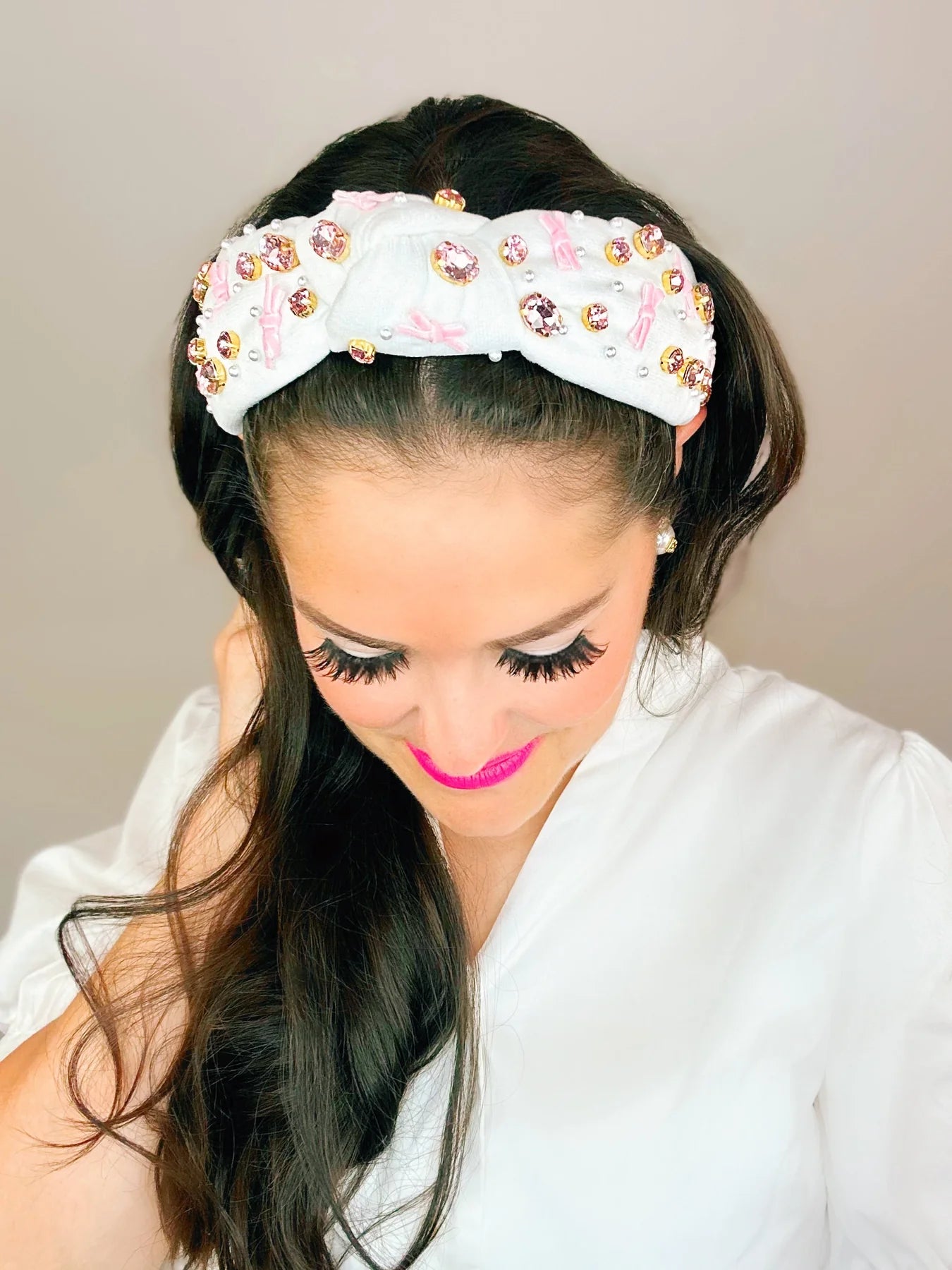 It's a Girl - Pink Bow Headband