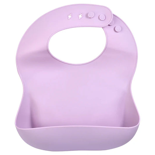 Lilac Silicone Bib