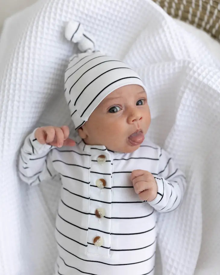 Black Stripes Baby Outfit