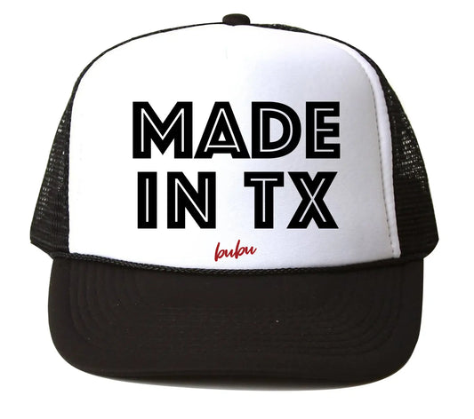 Made in TX White/Black Trucker Hat