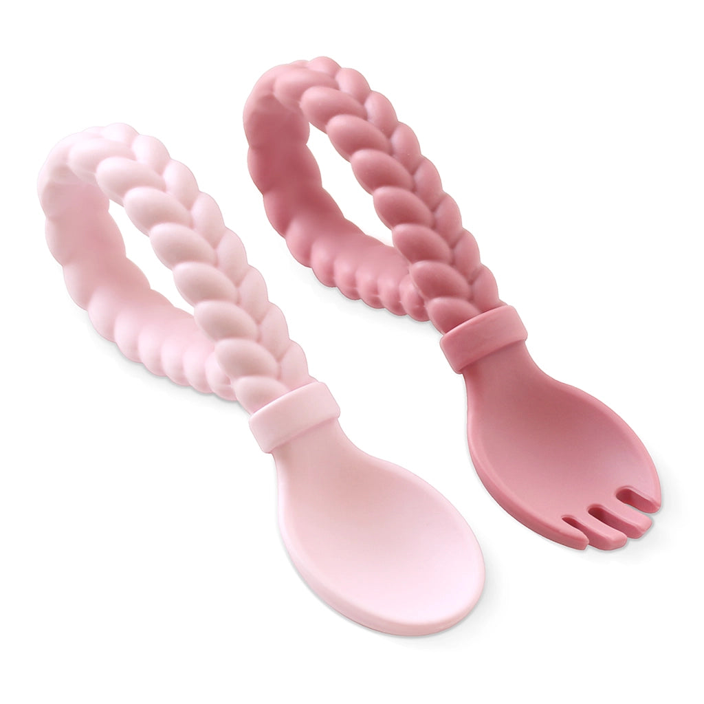 My 1st Spoon + Fork  CORAL PINK – Pippeta