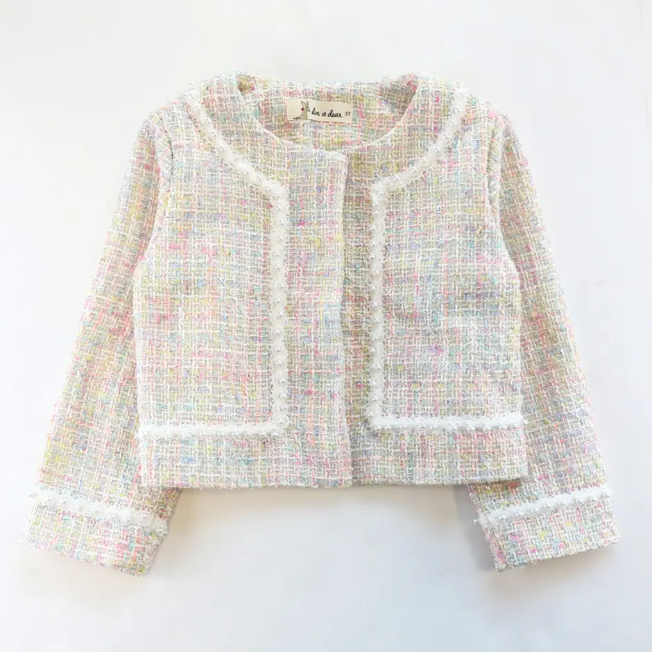 Pearl Trim Tweed Jacket