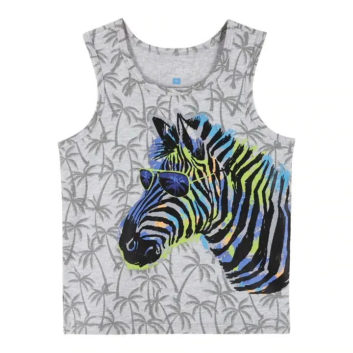 Grey Zebra Tank