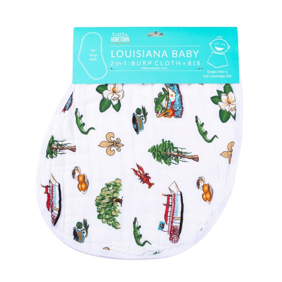 Louisiana Burp and Bib Combo