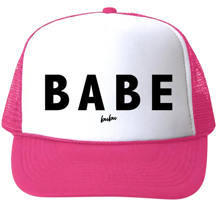 BABE Hot Pink Trucker Hat